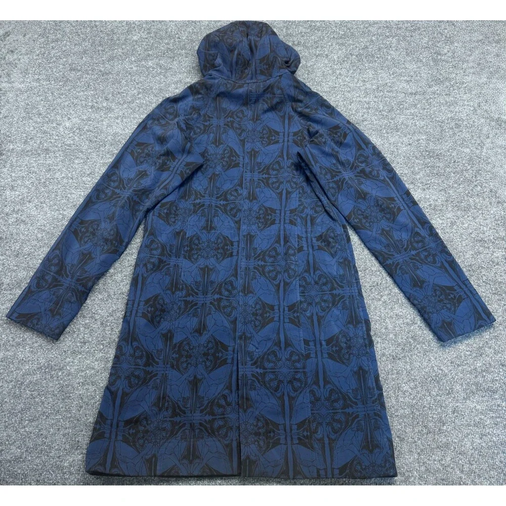 Lululemon Apres Softshell Trench Jacket Rain Coat Geometric Pattern Sz 8 Rare